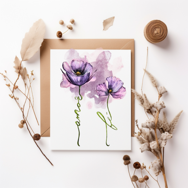 Amapolas en morado